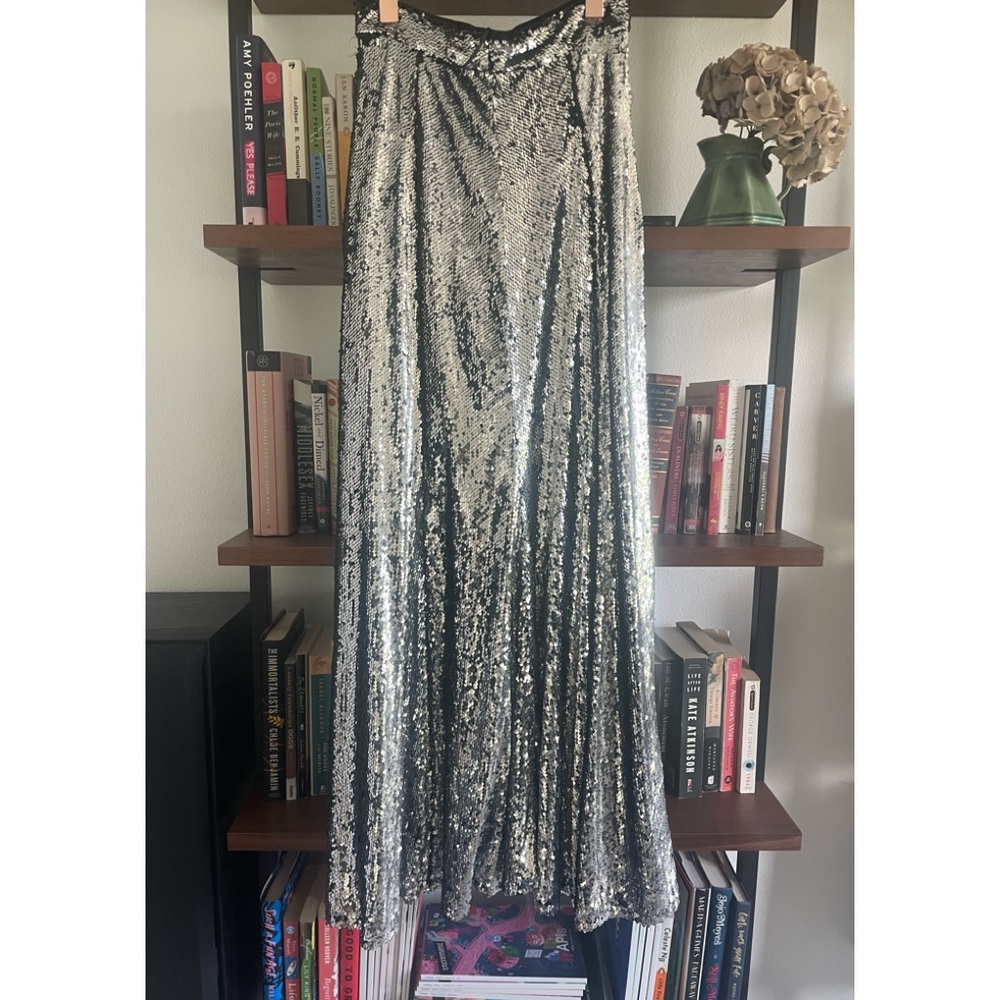 Boohoo sequin maxi skirt.